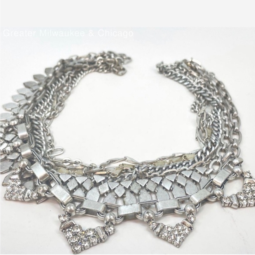 Stella & Dot Sutton Statement Necklace - Silver